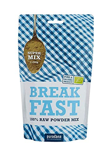 Purasana - Meal Replacement Breakfast Mix 100% Raw - Le mix Petit-déjeuner Bio 250 Gramme Cover