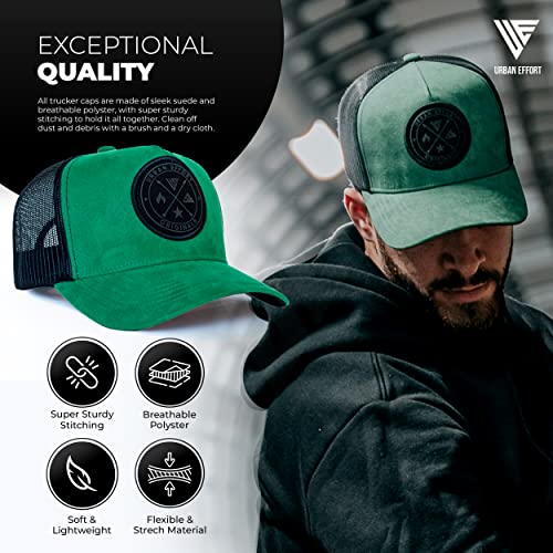 Image of Urban Effort Trucker Hat for Men - Mesh Back Baseball Cap, 5 Panel Snapback Hats for Men and Women