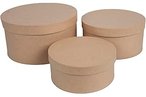 Nesting Round Gift Boxes with Lids - 3 Pack for Versatile Storage