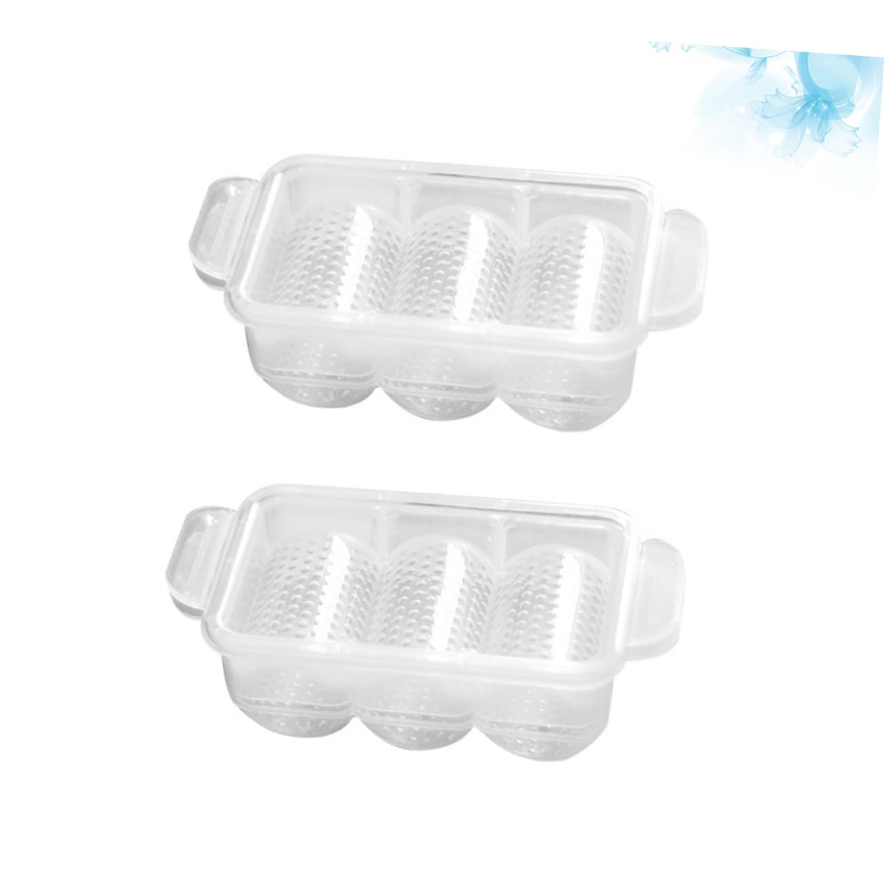 GLEAVI 2pcs Long Three Grid Sushi DIY Homemade Sushi Maker Accessory for Home Restaurant Use Easy to Clean Material