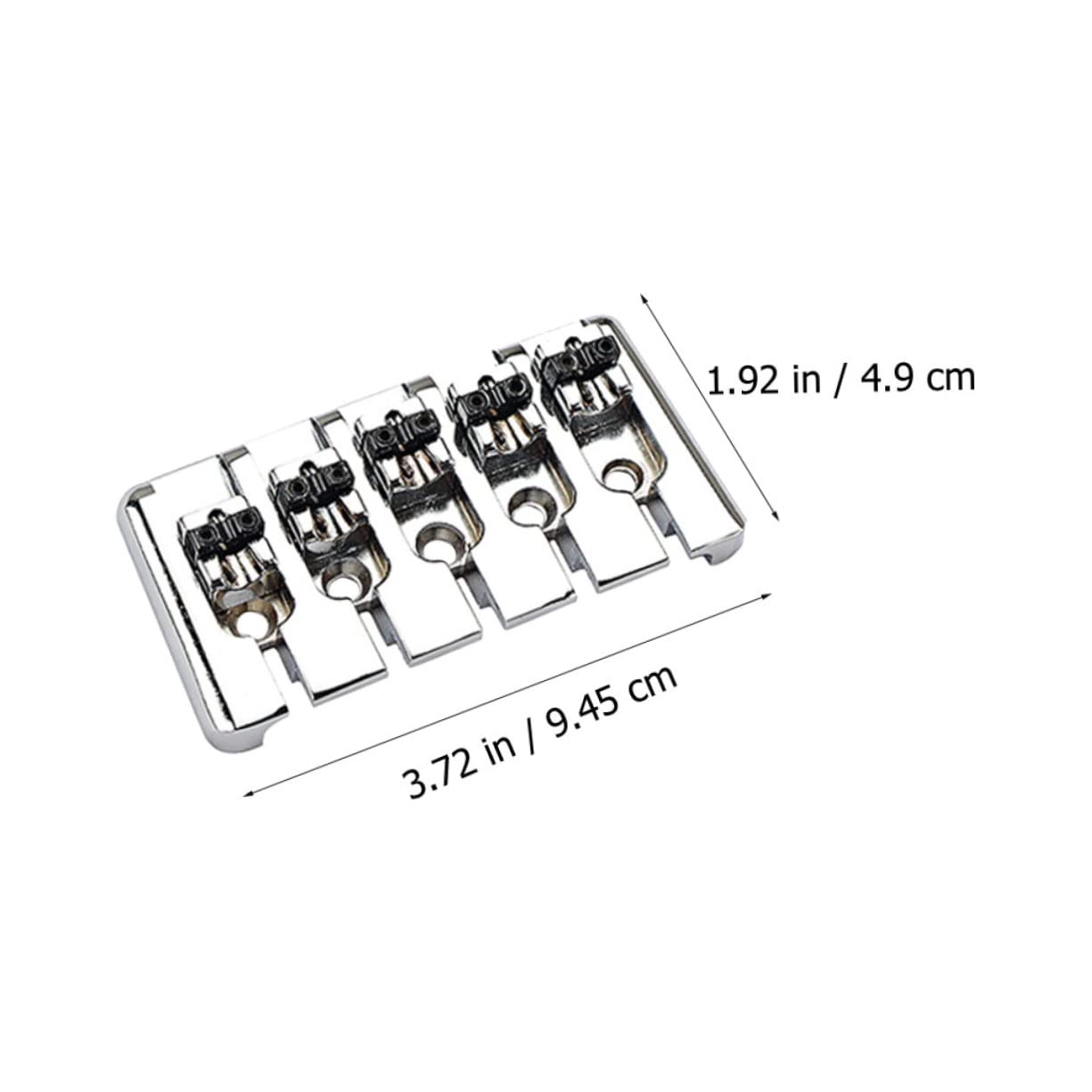 BESPORTBLE 1 Pc 5-string Metal Guitar Tailpiece Metal Bridge Tailpiece for Guitar Replacement for Old and Broken