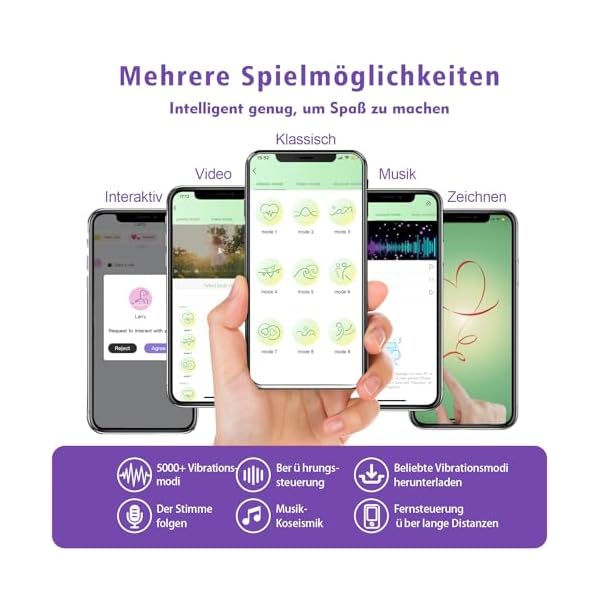 Butterfly Vibration für Frauen Klitoris, Strapon Sex Spielzeug für die Frau, Vibrator mit Fernbedienung APP, Sexspielzeug für Paare Extrem Sex Unterwäsche,YAWNSHE BDSM Auflegevibrator Vibratoren Leise – Bild 6