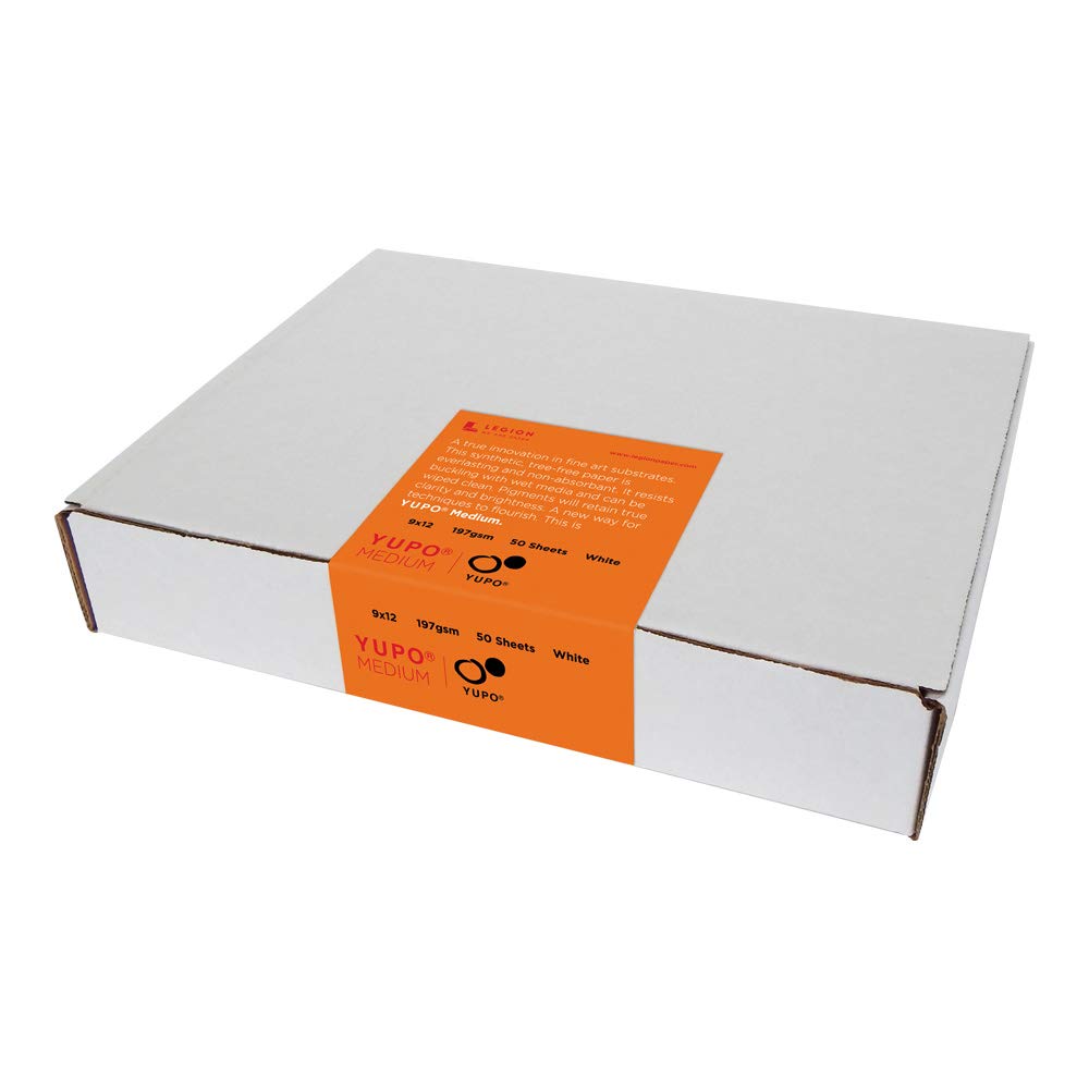 Feuilles Legion Yupo Polypropylene 9X12 pour atelier encre et lavis