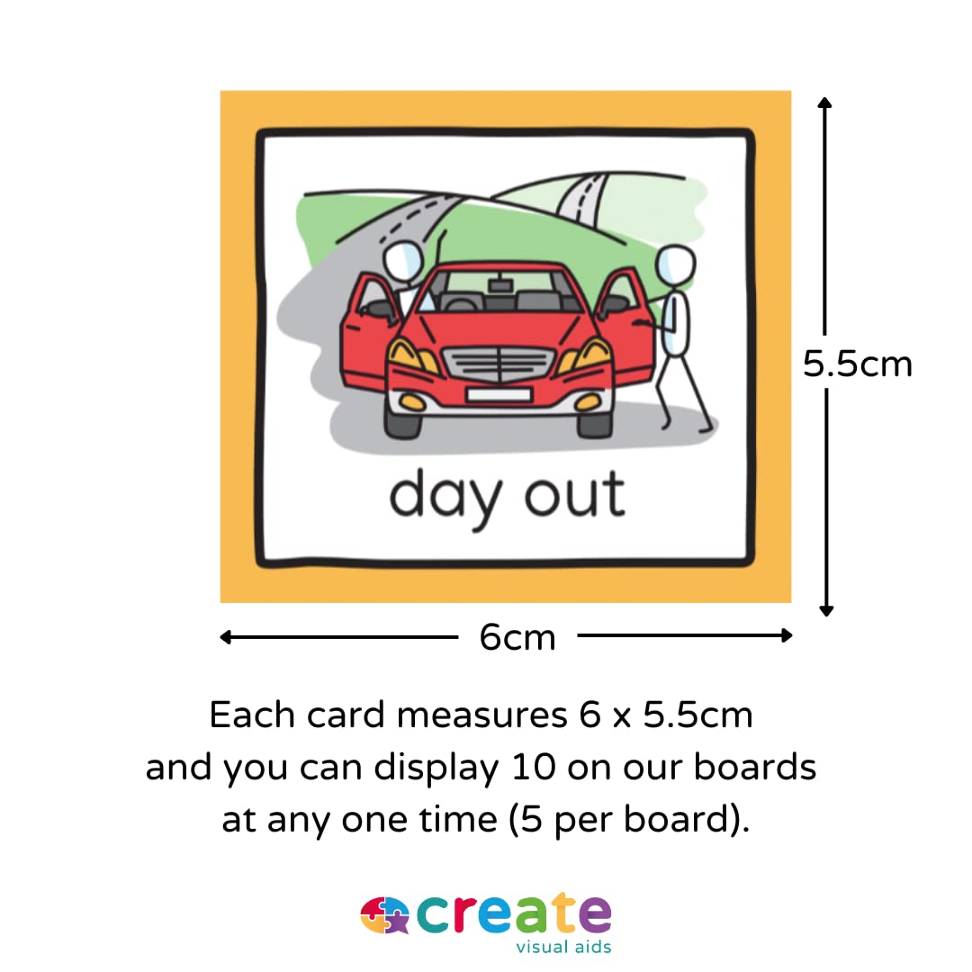 Snapklik.com : Visual Schedule For Adults (Red) Visual Timetable For ...