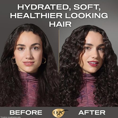 Image of OGX Nourishing + Coconut Milk Moisturizing Shampoo | Strong & Healthy Hair Growth | Coconut Milk, Whipped egg proteins & Coconut Oil | Sulphate-Free Surfactants | Paraben-Free | 88.7ml