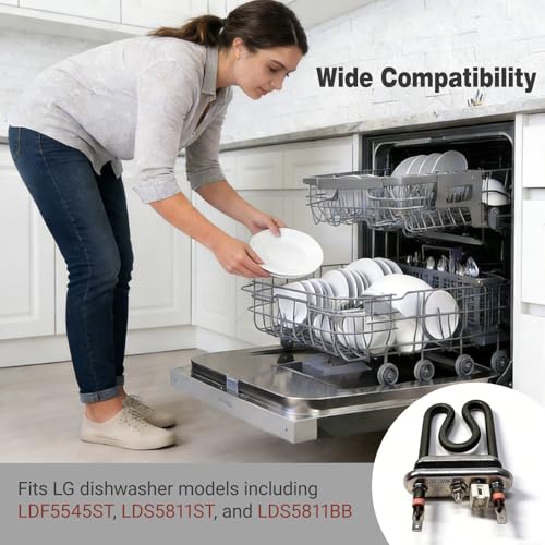 Image of Dishwasher Heating Element Assembly AEG72950001, Replacement for LG Dishwashers, Replaces 2657686 PS7788065