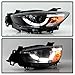 ACANII - For [Halogen Model Only] 2013-2016 Mazda CX-5 LED DRL Light Tube Black Housing Projector Headlights Headlamps
