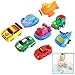Xrten 8 Pezzi Galleggianti Barca da Bagno, Galleggiante Bagno Veicolo Aeromobile Gomma Galleggiante per Neonati o Bambini