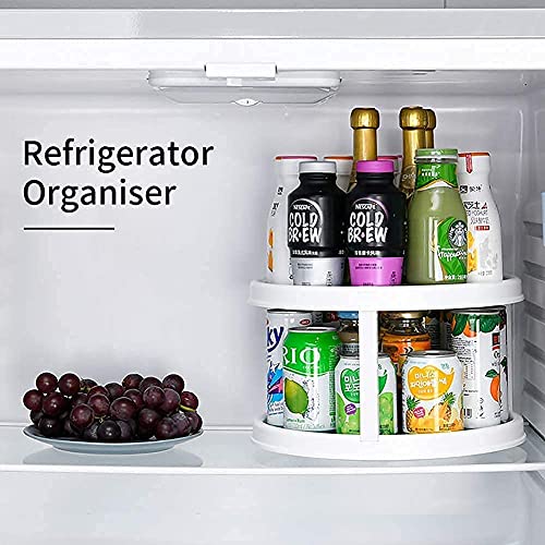 Scaffale per spezie a 2 livelli, girevole, per