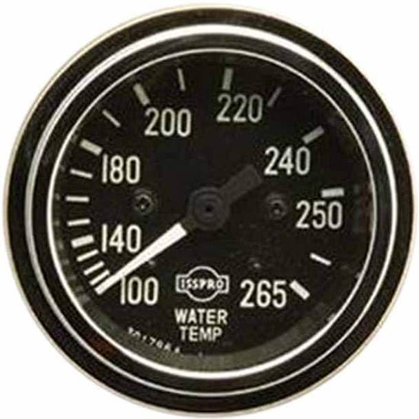 Replacement for Peterbilt 379 Year 1996 2IN Chrome Mechanical Water Temperature Gauge W 96IN Lead 100 265 Degree F by Technical Precision