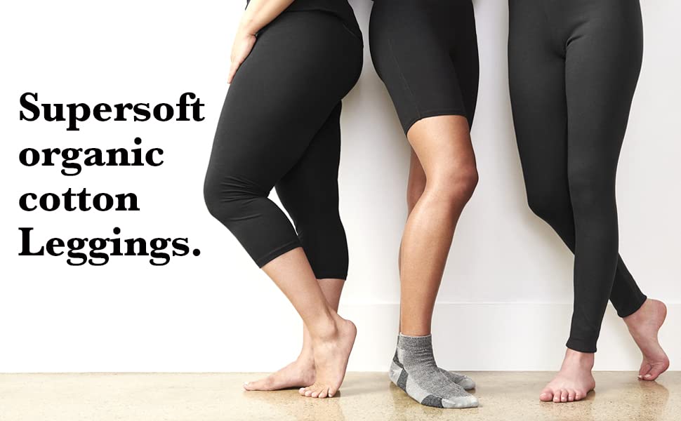 Maggie's Organics Cotton Base Layer Leggings - Ankle Length - Soft & Stretchy3