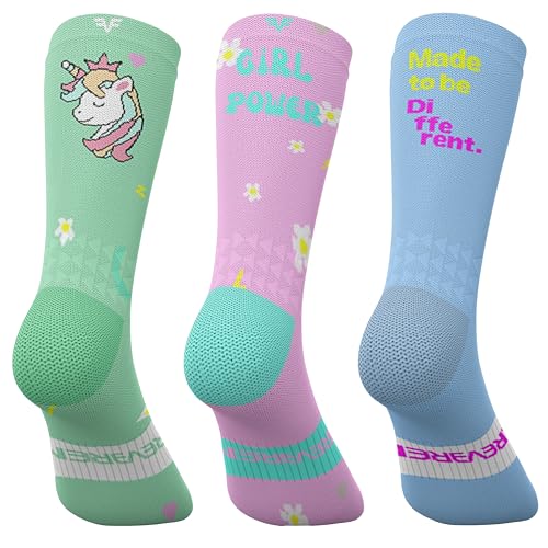 IRREVERENT Kompressive und hohe Sportsocken für Laufen, Crossfit, Radfahren, Padel, Basketball – hergestellt in Spanien., Girl Pack, 35-38 IRREVERENT Kompressive und hohe Sportsocken für Laufen, Crossfit, Radfahren, Padel, Basketball – hergestellt in Spanien., Girl Pack, 35-38