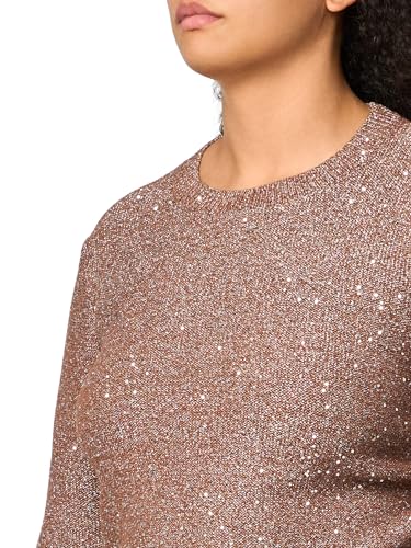 HUGO Women's Sequin Blend Cropped Sweater3