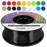 3D FREUNDE Premium PLA Filament 1,75mm, 1kg Spule | EU-Herstellung | Optimiert für 3D Drucker | Verbesserte Festigkeit | Biologisch Abbaubar | Präzision ±0,02mm | Einfaches Drucken - Schwarz