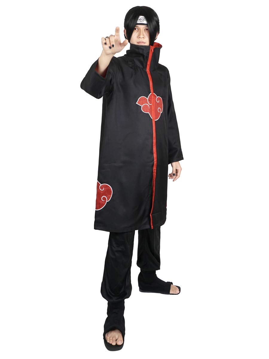 Set Capa Traje Disfraz Cosplay Akatsuki Itachi Anime Naruto | Envío gratis