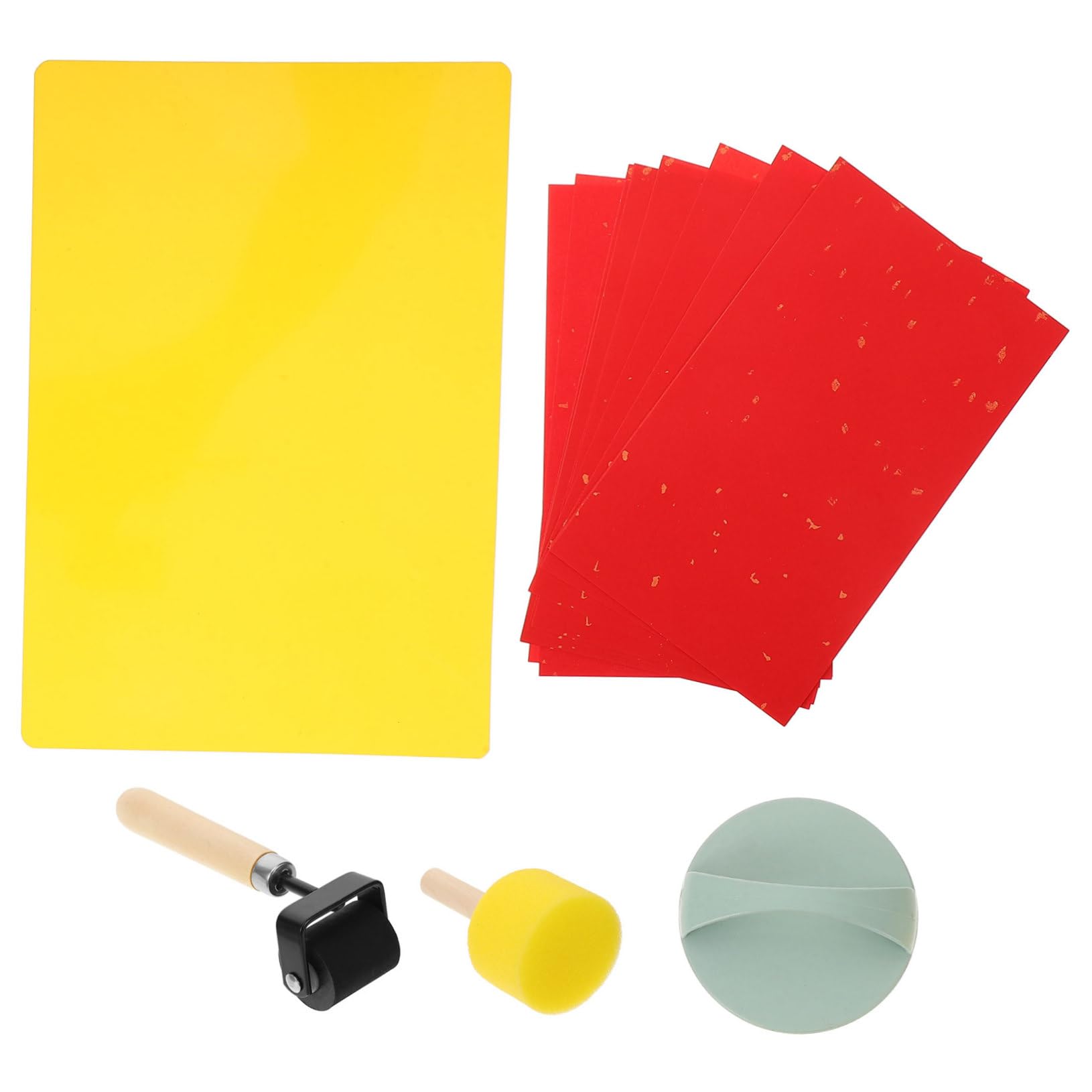 EXCEART 4 Set di Kit di Strumenti Innovativi per La Creazione di Timbri Rulli per Stampa Rulli per Inchiostro da Stampa Forniture Artistiche per Intaglio