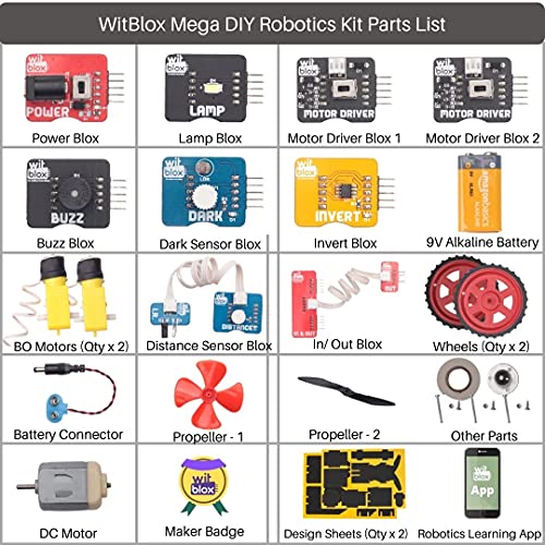 WitBlox Mega Robotics Equipment for 101 Tasks || Plug & Match Modular ...