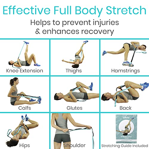Vive RHB1004 Stretch Strap - Leg Stretch Band To Improve Flexibility - Stretching Out Yoga Strap - Exercise And Physical Therapy Belt thumb #4
