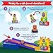 Peaceable Kingdom Crash Monsters Toddler Game - Learning Toys for 2 Year Olds and up, Preschool Games, Toddler Board Games - Develops Fine Motor Skills, Color Matching, Stacking Blocks