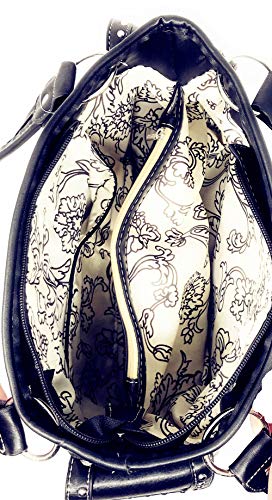 Premium Rhinestone Cross Cut Out Western Embroidered Concealed Carry Handbag in 5 colors4