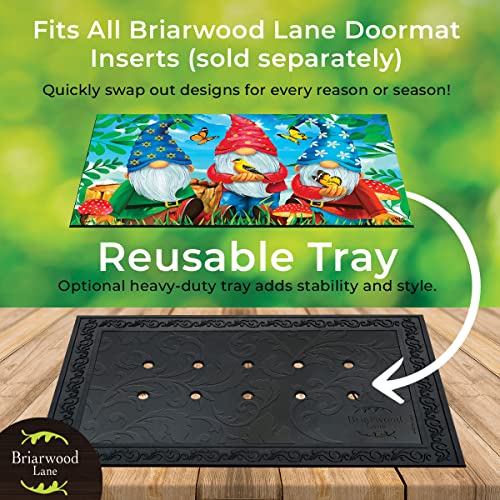 Briarwood Lane Outdoor Rubber Doormat Tray 23.75" x 36" Holds 18" x