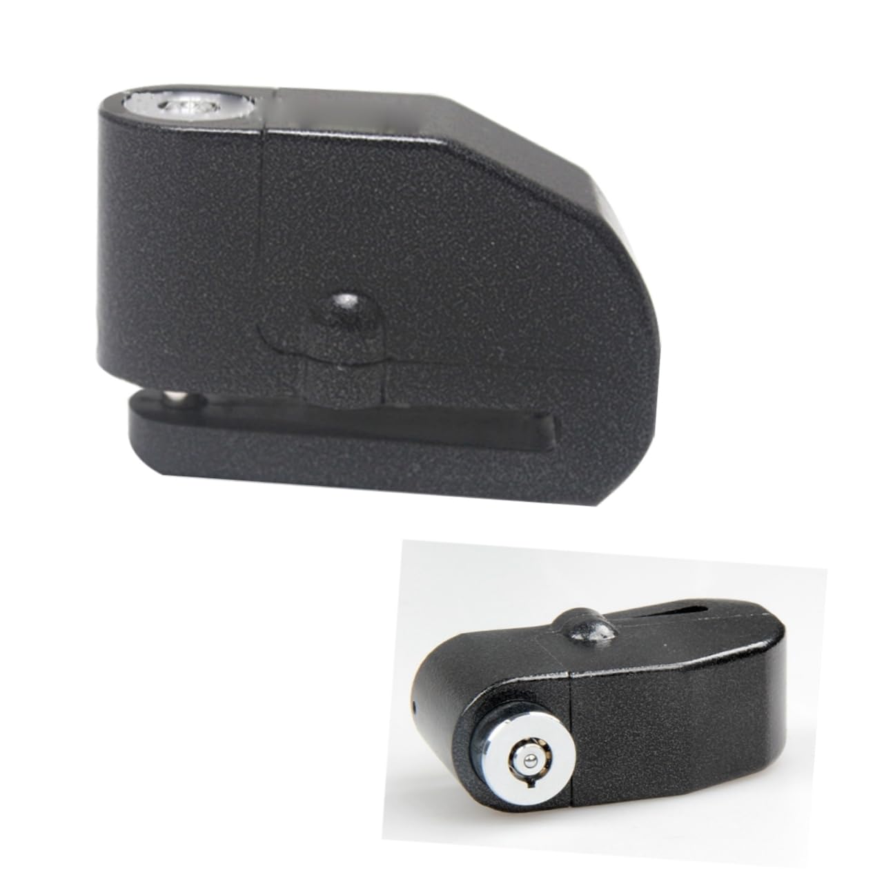 DECHOUS Disc Lock Alarm for Motorcycle Bike Theft Security Disc Brake Lock with Pin Suitable for Scooters and Motorbikes Black