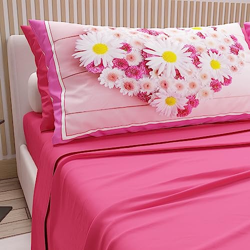 PETTI Artigiani Italiani, Double Bed Sheets in Cotton with Pillowcases in Digital Print