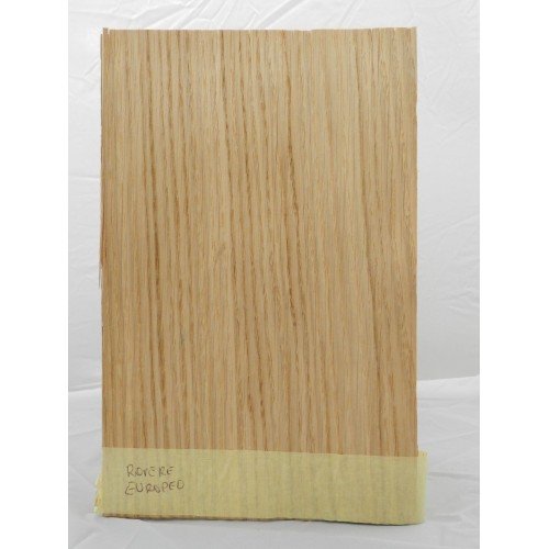 10 FOGLI DI IMPIALLACCIATURA DI LEGNO NAT. PER L'INTARSIO DI ROVERE 280 mm X 180 mm X 0,6 mm