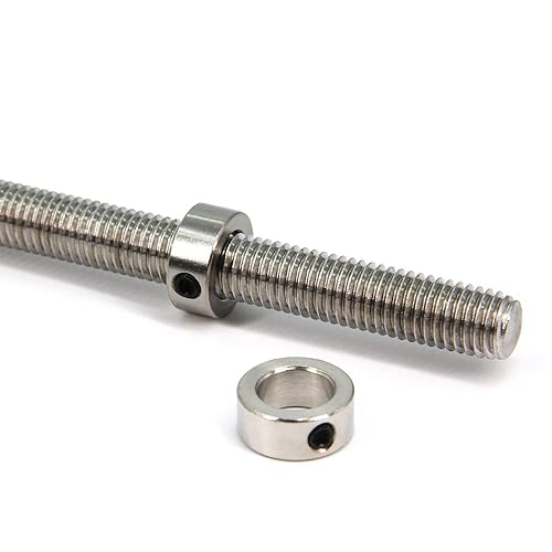 Miniatura 8 de Befenybay 10 piezas de collar de bloqueo, collar de bloqueo de eje de 0.315in, anillo de bloqueo de tornillo T8 para impresora 3D CNC (0.315in,