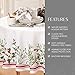 Elrene Home Fashions Winter Holiday Berry Bordered Wrinkle Resistant Tablecloth, Decorative Christmas Table Cover, 70