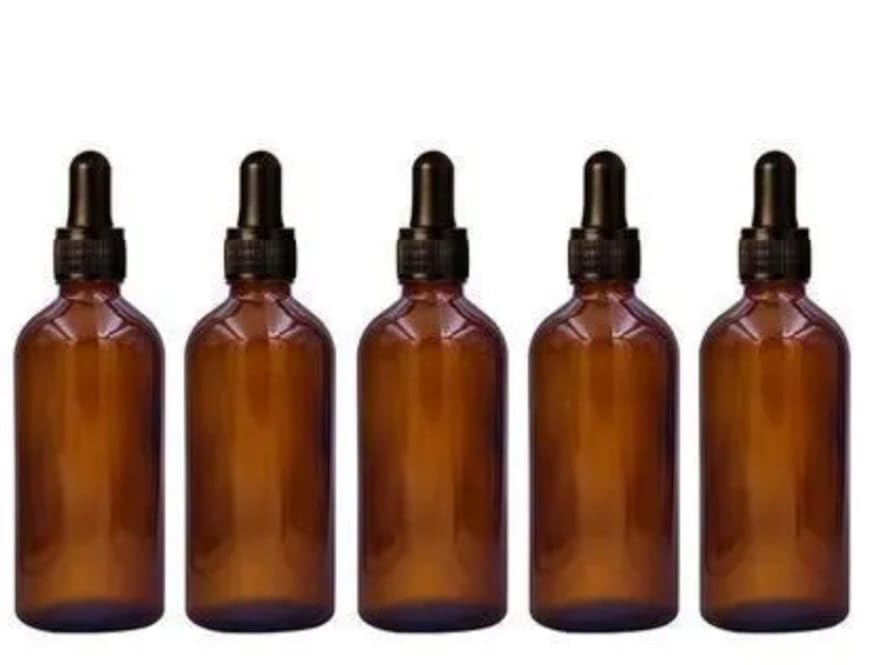 100ML Amber Glass Dropper Bottle with Black Dropper – Refillable Essential Oil Serum Bottle for Aromatherapy, Skincare, Cosmetic Liquids & DIY Solutions (Pack of 1).-image-37