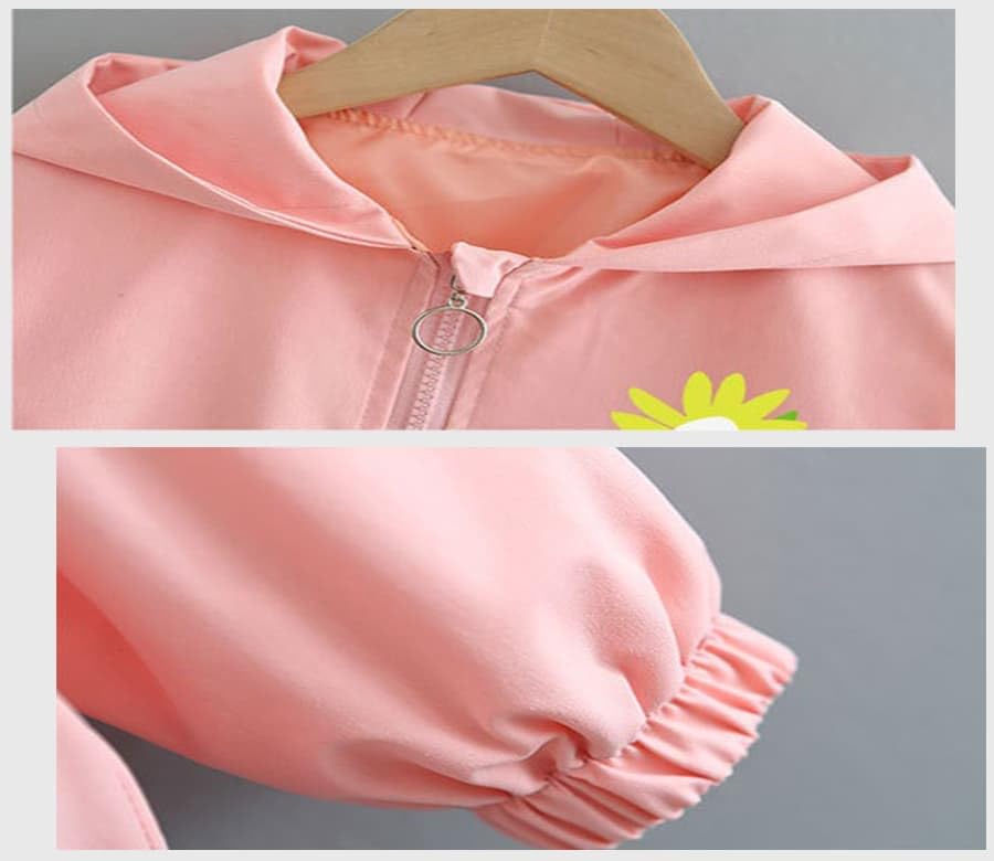 PINU Girls Sequin Butterfly Jacket-Sparkle Hooded Windbreaker-Shimmer Butterfly Lightweight Spring Fall Outerwear for Kids4