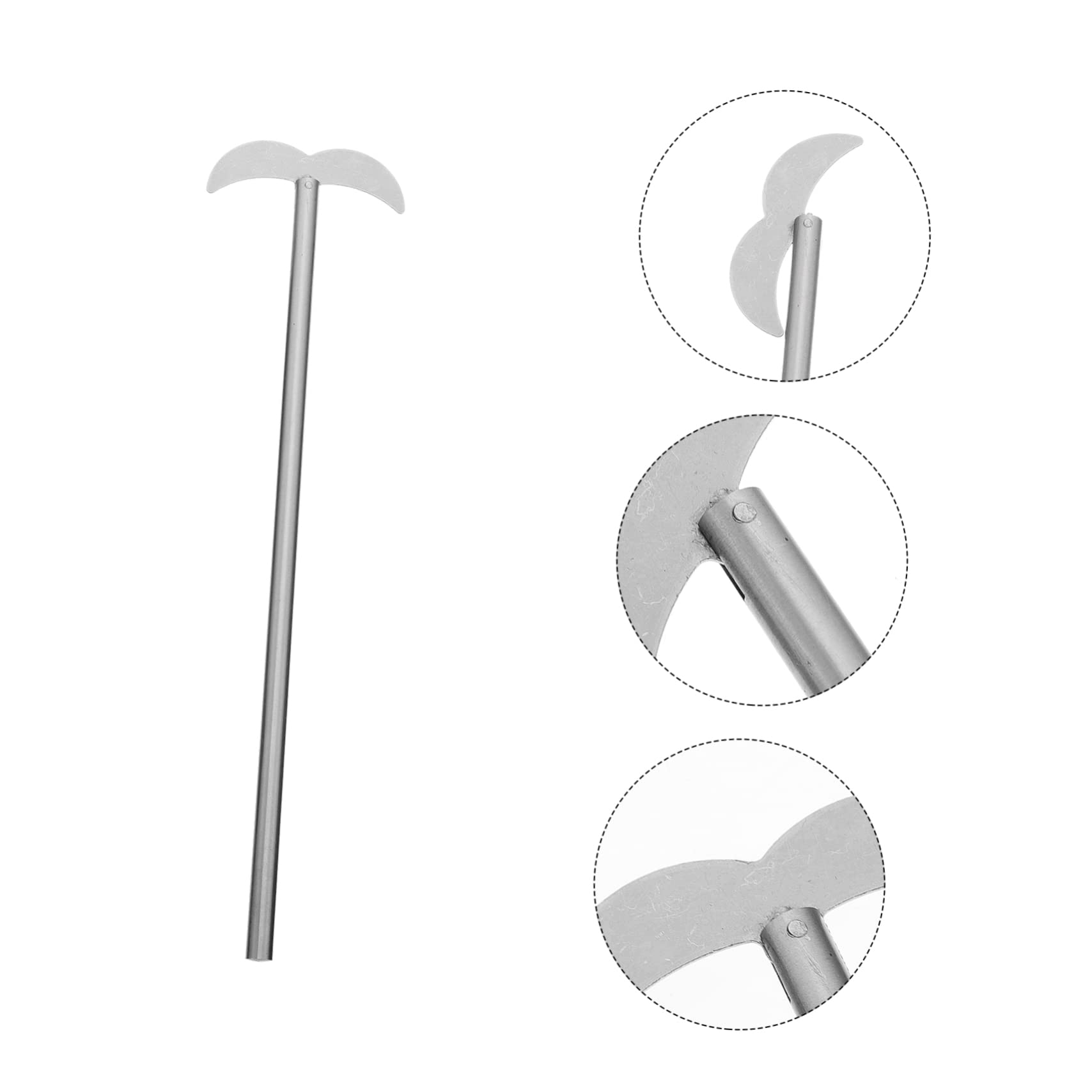 Garneck 1pc Stainless Steel Stirring Paddle Stirring Bar Overhead Stir Sticks Labs Paddle Stirrer Stirring Rod Electric Stirrer Overhead Stirrer Meat Mixer Electric Cement Mixer Silver