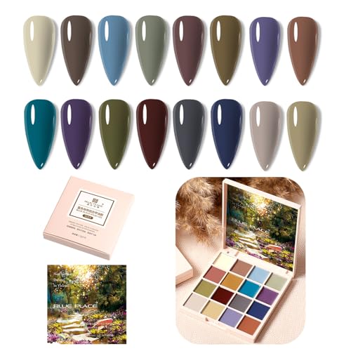 NovaCharm Mud Gel Cream Nail Polish - 16 Colors Solid