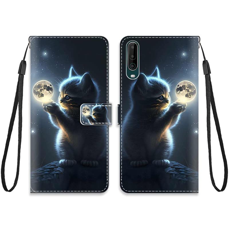 KARTXITAI Cuir Coque Compatible avec WIKO VIEW4/VIEW4 Lite Antichoc avec Support Clapet Design Motif Drôle Étui Bumper Portefeuille Magnétique Créatif Case...