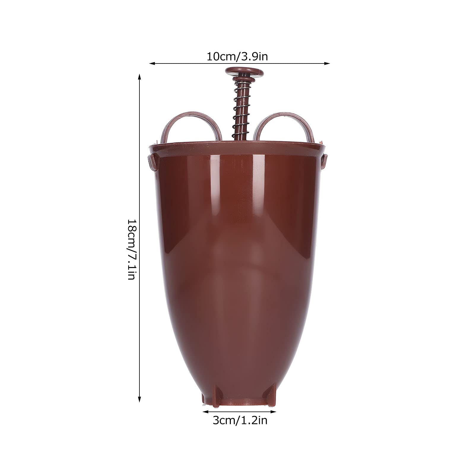 Donut Dispenser, Manual Donut Dropper Hand Squeezed Donut Batter Dispenser Reusable Pancake Dispenser Simple Design Doughnut Maker Machine(Coffee)