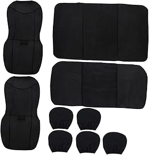 CIMAXIC 9 peças conjuntos de capas de assento para carros, capas de assento de carro, capas protetoras de carro, capas protetoras de carro, capas de assento de carro para capa de assento antisuja, protetor de poeira