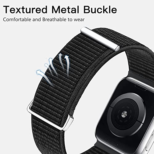 Mastten Sport Loop Band Compatibel met Apple Watch 42mm 44mm 45mm, Ademend Nylon klittenband Heren Dames Band… - Image 5