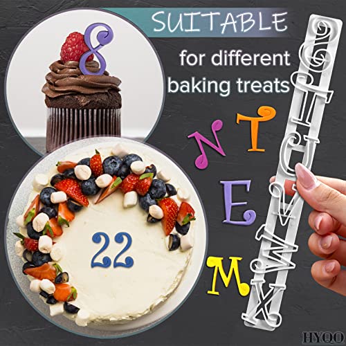 Alphabet Stamps Cake Decorating Set - Number Cookie Cutters Alphabet Fondant Cake Decorating White Letter Stamps For Kids - Decorating Paste And Fondant Stamps Diy Stencil Cutter Mold Letters Stamps #TOP3