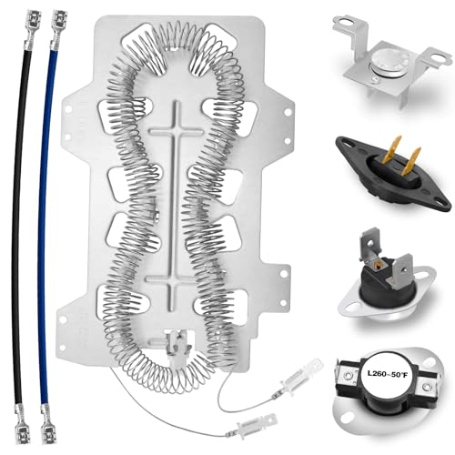 Upgraded Heating Element for Samsung Dryer - DC47-00019A Dryer Heating Element for DV45H7000EW/A2 DV42H5000EW/A3 DV40J3000EW/A2 DVE50R5200W/A3 DVE50R5400V/A3 DVE50M7450W/A3 DVE45R6100C/A3