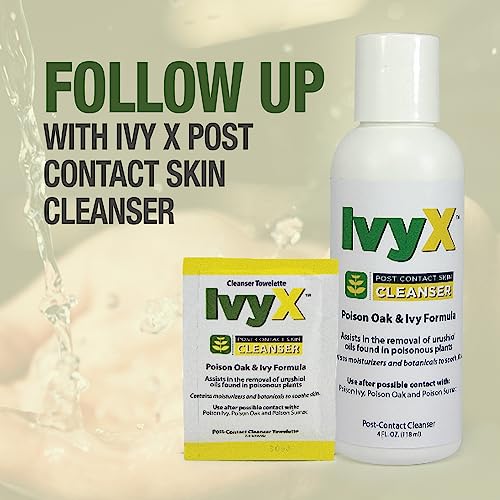 Image of CoreTex Ivy X Pre-Contact Poison Ivy Skin Barrier Spray - 8oz Pump Bottle of Protection Solution to Help Prevent Itchy Rashes - Also Works on Poison Oak & Sumac - Quick Dry & Chalk-Free Formula
