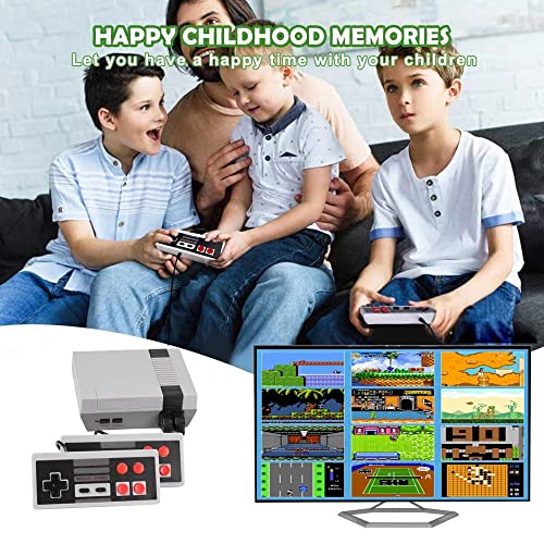 Image of Omeron TV Games with AV Output Classic Game Console 620 Inbuilt Video Games and 2 Classic Controllers, Classic Inbuilt Game Like Super Mario Bros, Contra, Double Dragon 2, Duck Hunt, F1 Race Etc