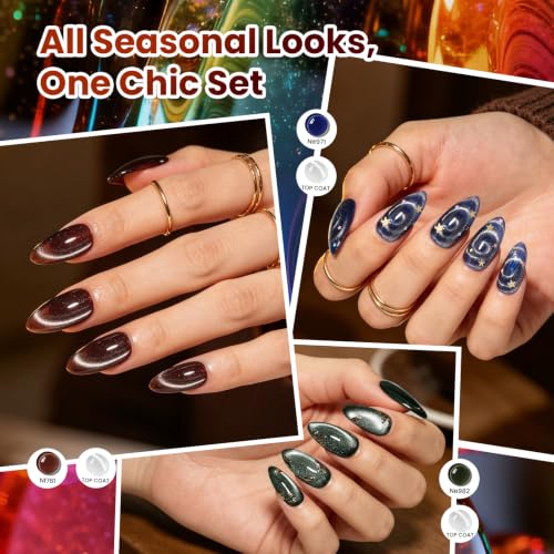 Image of Beetles Fall Jelly Gel Nail Polish Set, Leisure Fall 7.5ML 20 Colors