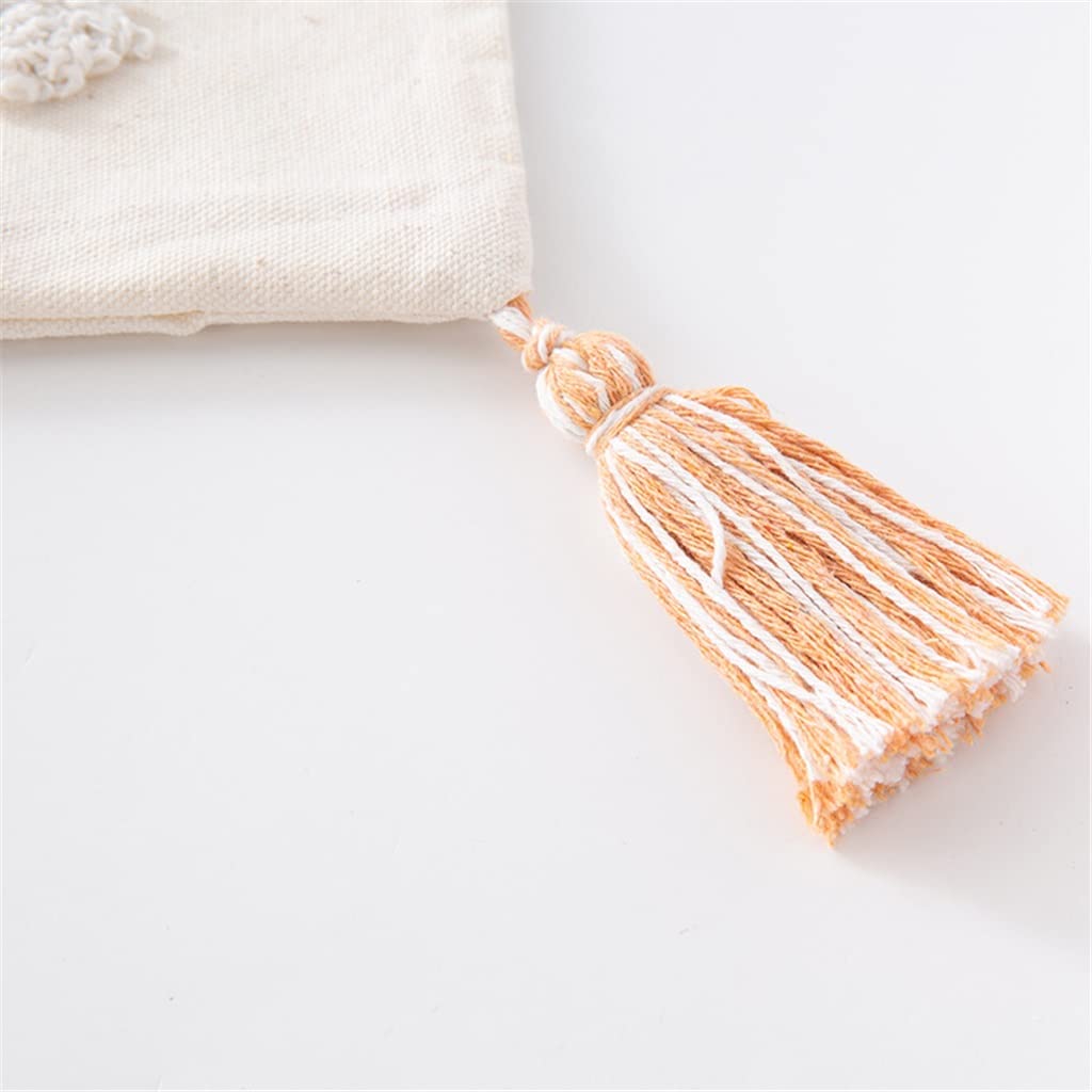 Housse de coussin à glands en velours bouclé pour créer un nid douillet à la maison