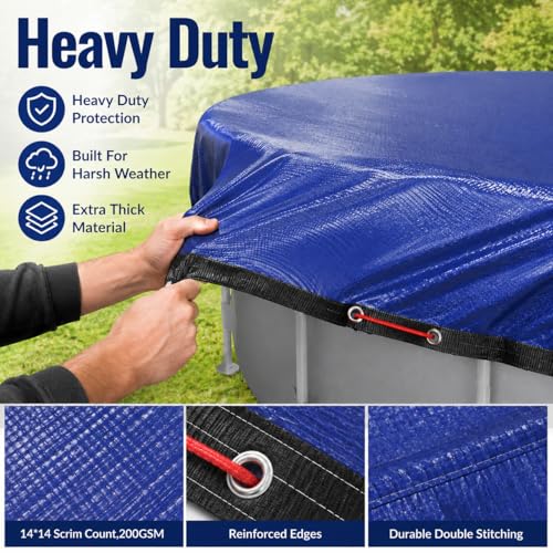Cobertor Redondo para Piscina 15ft Resistente y Térmico miniatura 2