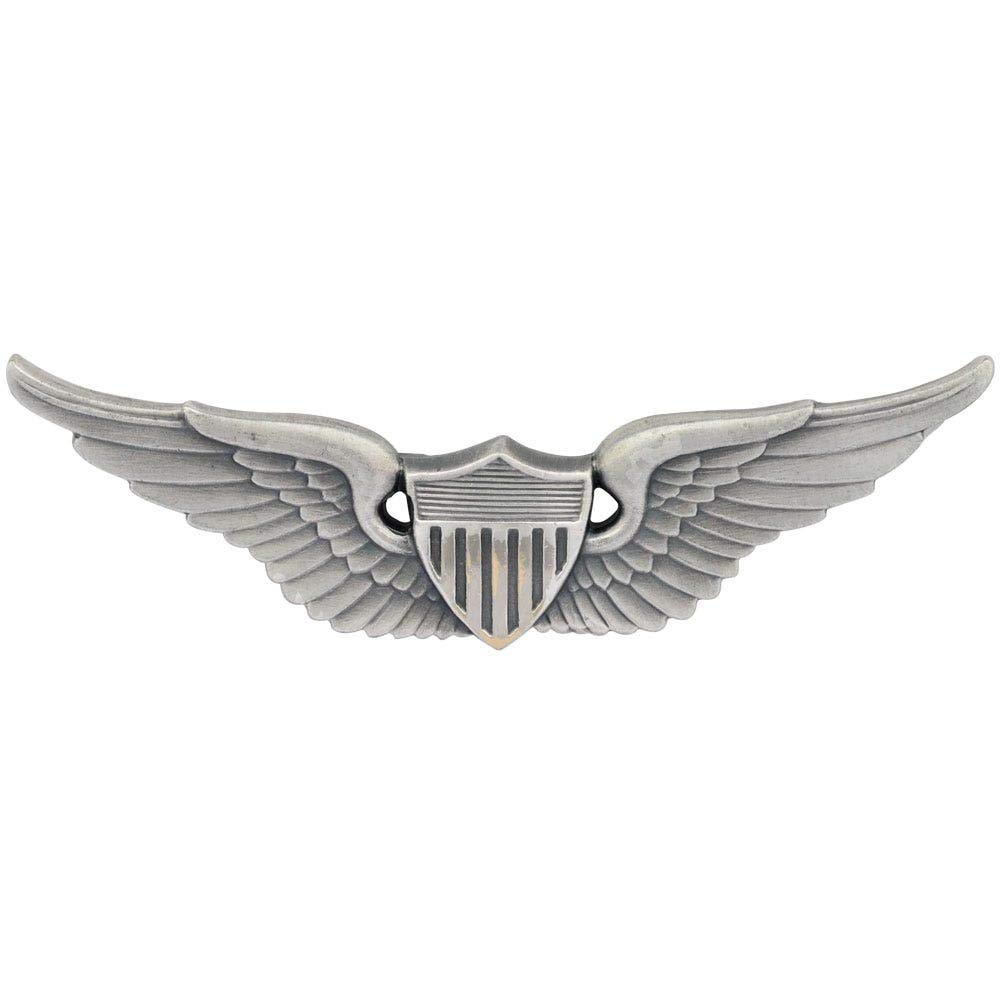 MEDALS OF AMERICA EST. 1976US Army Aviator Badge Silver Oxide Finish