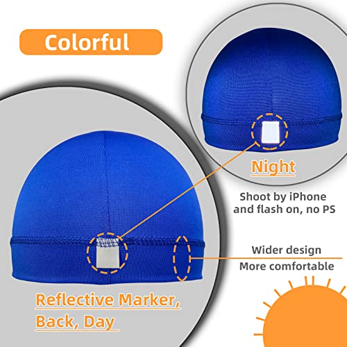 Image of 6 Pcs Skull Cap Sweat Wicking Helmet Liner Breathable Cycling Beanie Running Sports Hat Cooling Head Wraps for Men