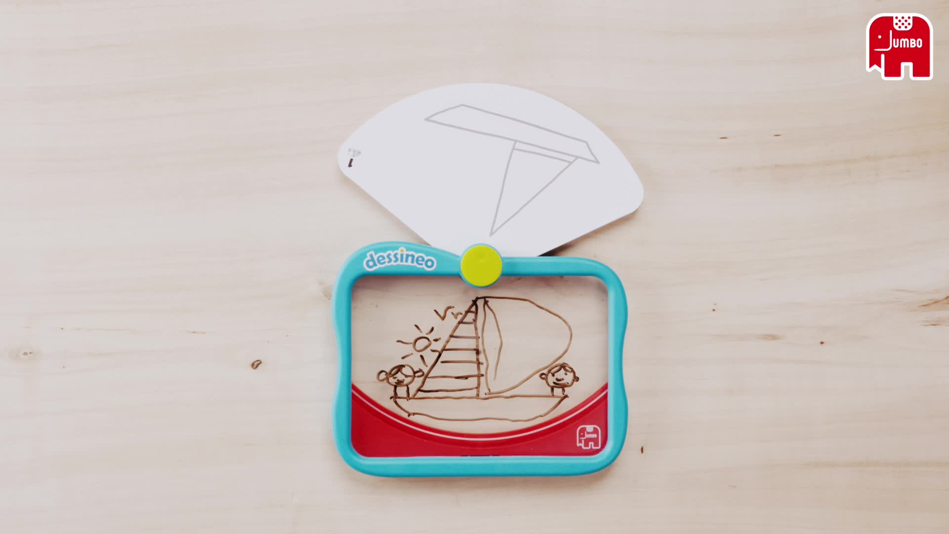 Jumbo 18632 Dessineo-Doodle – Tablero De Dibujo Creativo Con Plantillas Para Que Los Peques Aprendan A