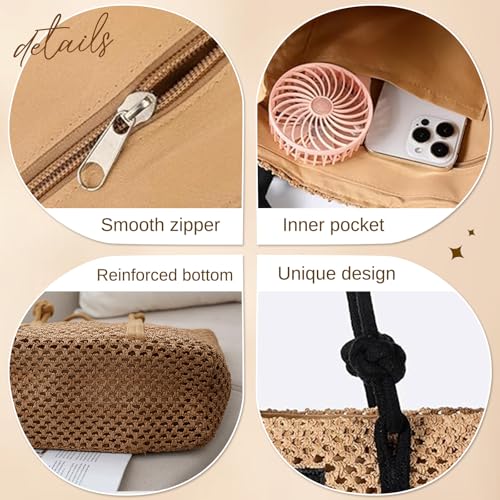 Bolsa de Playa Personalizada para Mujer Grande con Cremallera miniatura 3