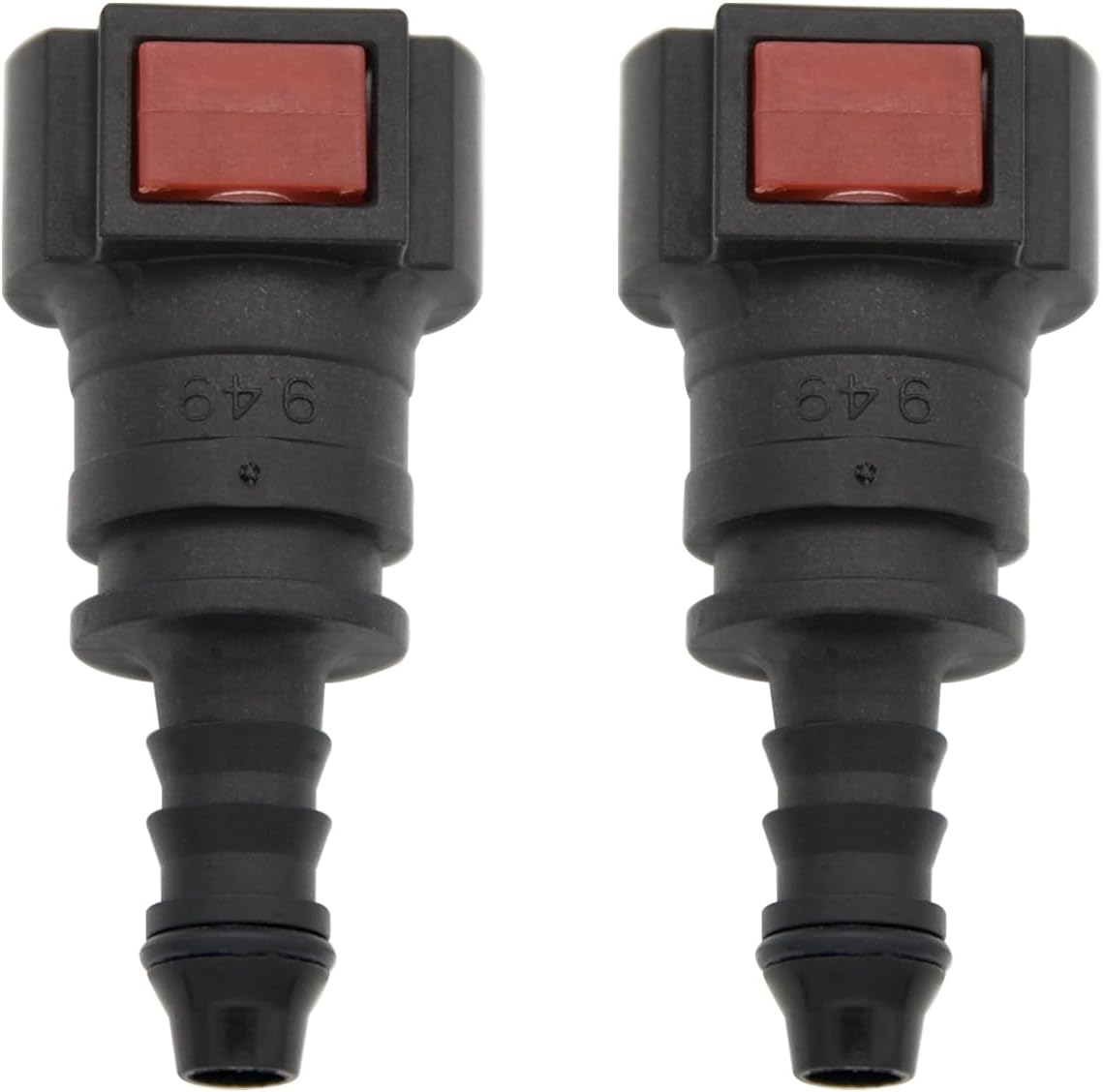 Urea Connector Female 3/8(9.49MM) Tube to Male 5/16 Barb for 1/4(6.3mm) ID AdBlue Tube, Straight 2 PCS